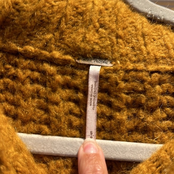 Free People Alpine Wool Blend Chunky Knit Sweater S - Picture 3 of 7